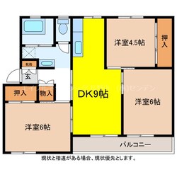 ヒルトップ長野4号棟の物件間取画像